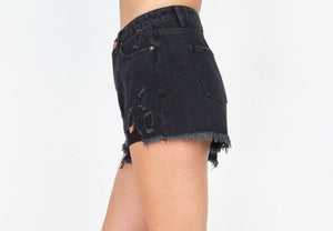 Baja Distressed Denim Shorts
