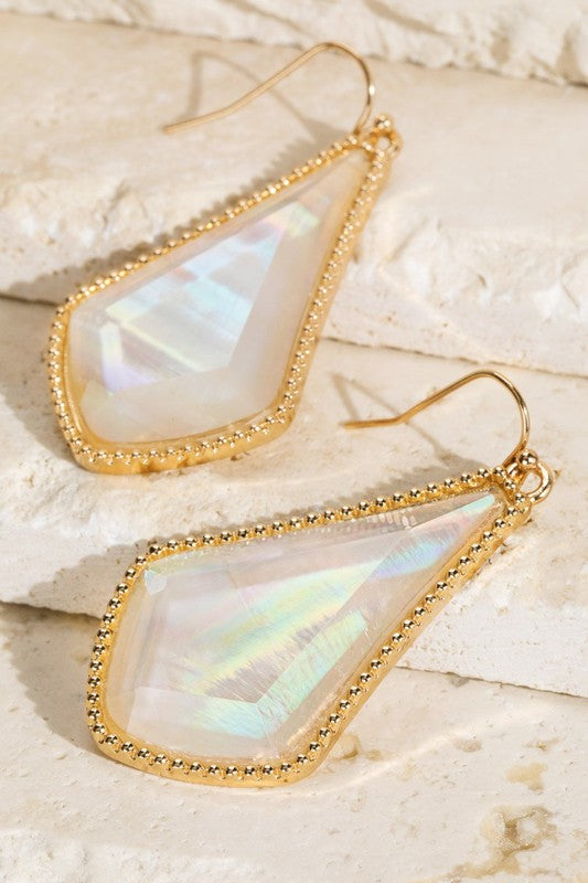 Rizzo Diamond Earrings-Pearl