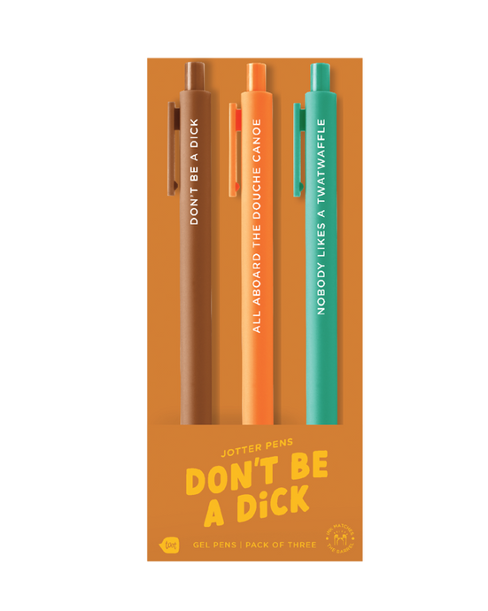 Don't Be A D*ck Jotter Pen Set
