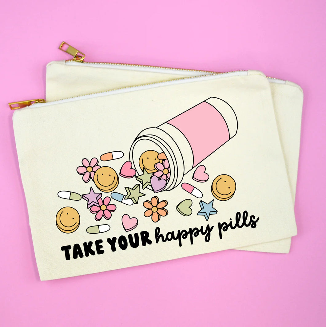 Take Your Happy Pills Makeup Bag