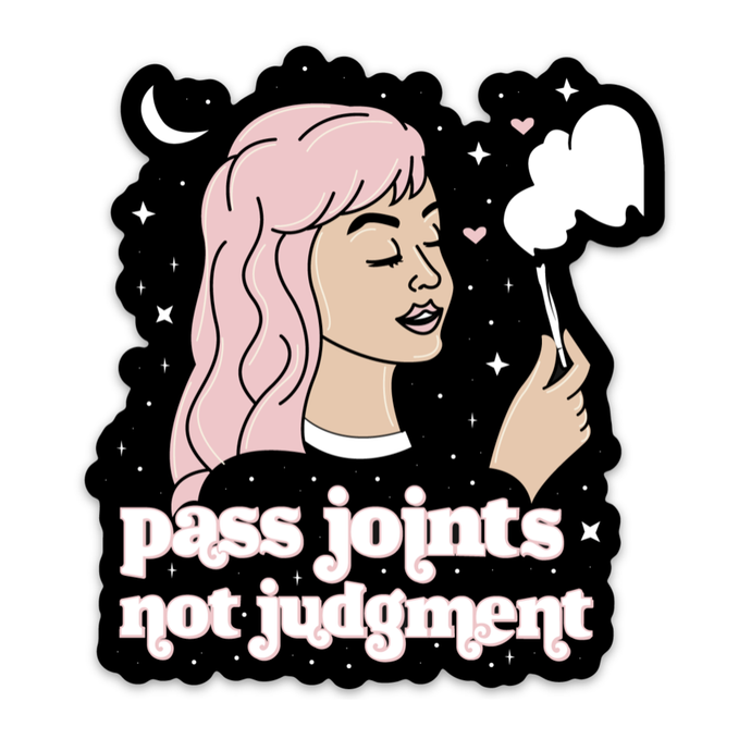 Joints Not Judgement Sticker