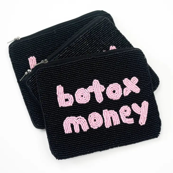 Botox Money Beaded Bag