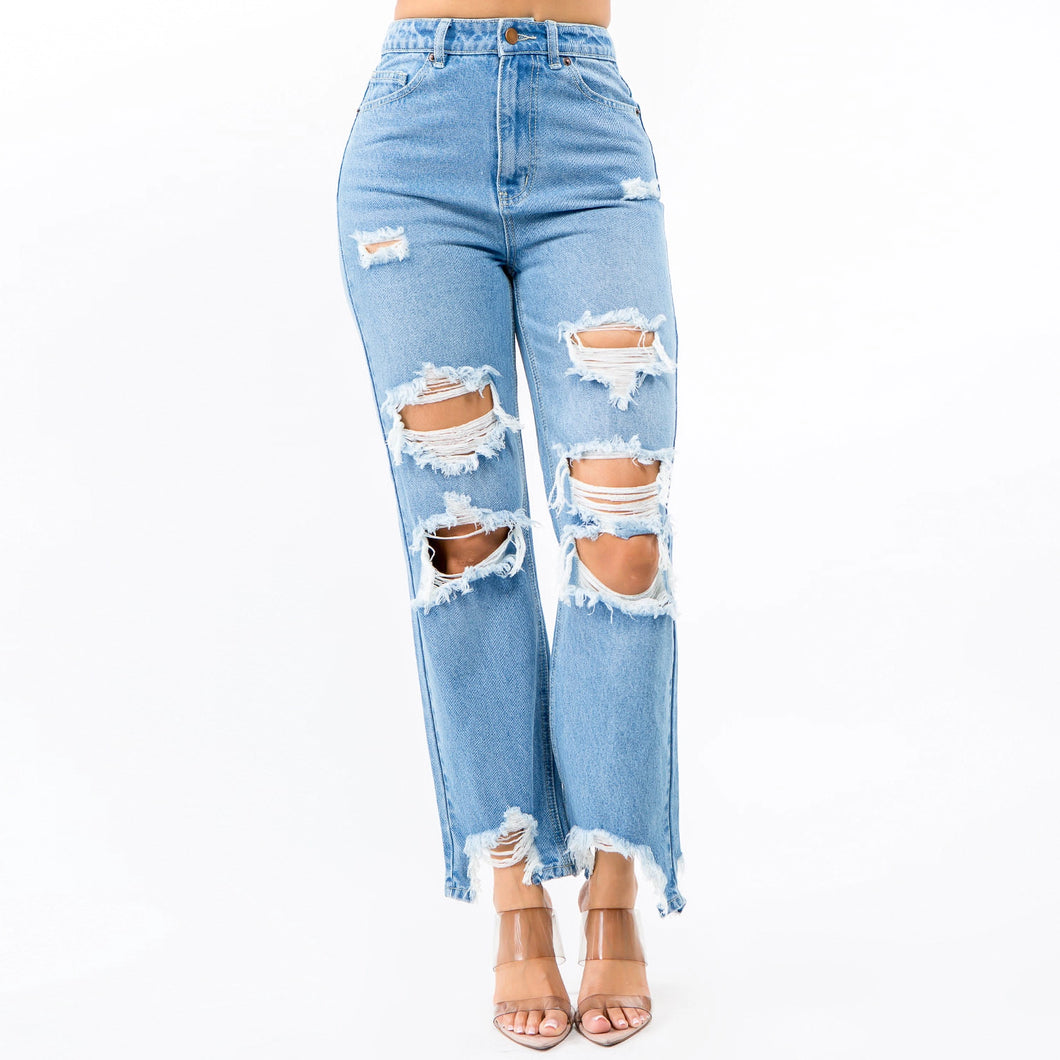 Honey Distressed Jeans