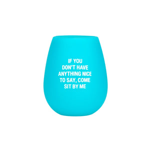 Sit By Me Silicone Wine Glass