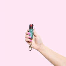Aqua Glitter Pepper Spray Keychain