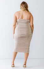 Curvy Ruched Pearl Dress